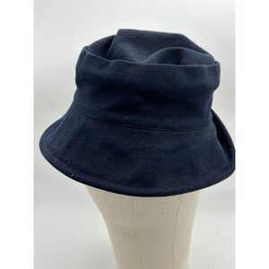 Orvis Unisex Bucket/Fedora‎ Navy Hat 7.25 Woven Pattern